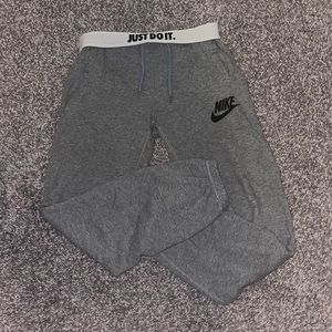Gray Nike joggers